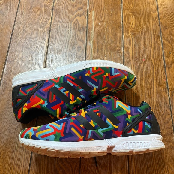 ❌SOLD❌Adidas ZX Flux Multi-Color Mens 10.5 - Picture 6 of 9